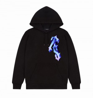 Black Trapstar 3D TS Men's Hoodie | ERMJXU-378