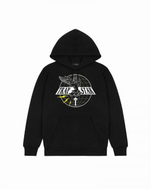 Black Trapstar Airforce Irongate T Men's Hoodie | NLOWDY-162