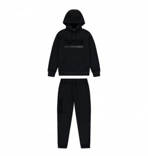 Black Trapstar Chenille Decoded 2.0 Hoodie Men's Tracksuits | RUENSP-132