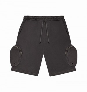 Black Trapstar Construct Hyperdrive Men's Shorts | JBPAGQ-057