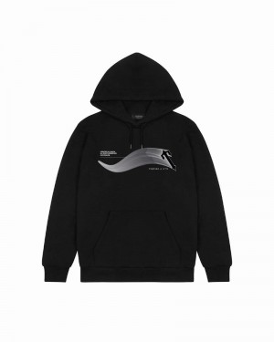 Black Trapstar Drift Men's Hoodie | GUXTPM-073