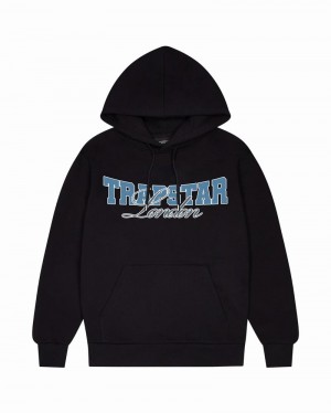 Black Trapstar Drop Out Men's Hoodie | VJNOWP-630