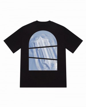 Black Trapstar Freeze Art of War Tee Men's T Shirts | MDOIHS-029