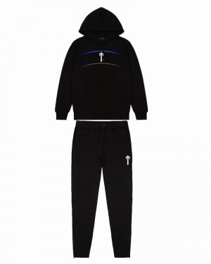 Black Trapstar Horizon T Men's Tracksuits | ZMTQYA-435