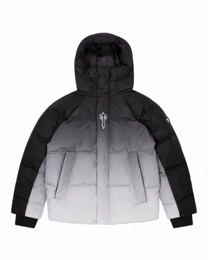 Black Trapstar Irongate Arch Puffer AW23 Men's Jackets | YDVATB-072