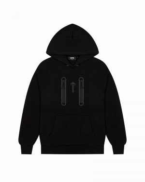 Black Trapstar Irongate T Trap Fleece Hoodie Men's Tracksuits | ALXYKO-648