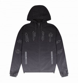 Black Trapstar Irongate Windbreaker Men's Jackets | YTCPSQ-097