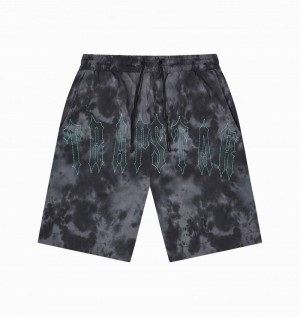 Black Trapstar Pigment Irongate Shorts Men's Sets | ATIWGY-346