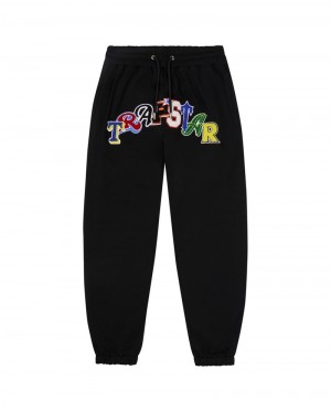 Black Trapstar Wildcard Jogging Men's Pants | HBDKTG-507