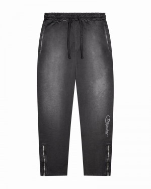 Black / Grey Trapstar Hyperdrive Spray Joggers Men's Pants | SKLYNJ-203