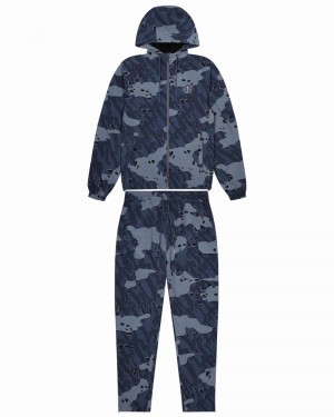 Black / Grey Trapstar Irongate T Camo Men's Tracksuits | MZNUOS-974