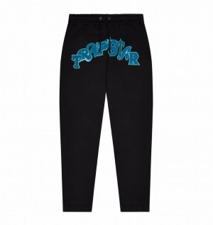 Black / Turquoise Trapstar Wildcard Jogging Men's Tracksuits | MYFZPX-541