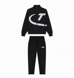 Black / White Trapstar Hyper Shellsuit Men's Tracksuits | NOKJLD-718