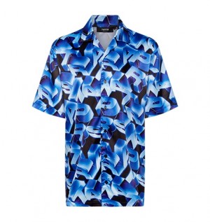 Blue Trapstar 3D Chrome Shirt Men's Sets | VXQCRA-671