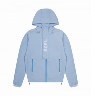 Blue Trapstar Decoded Windbreaker Men's Jackets | KIHRMG-023