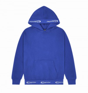 Blue Trapstar Hyperdrive Rib Men's Hoodie | SYLDBW-490