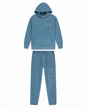 Blue Trapstar Hyperdrive Rivet Men's Tracksuits | CKDXLS-983