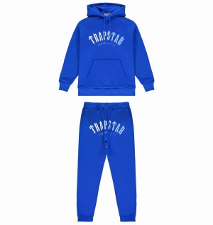 Blue Trapstar Irongate Arch It's A Secret Hooded Gel Men's Tracksuits | TGOMYL-302