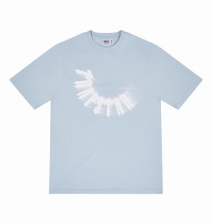 Blue Trapstar Reverse Arch Men's T Shirts | MADQWZ-471