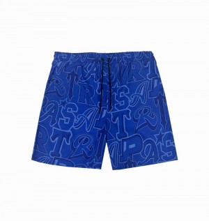 Blue Trapstar Wildcard Swimming Shorts Men's Sets | LCKWOE-725