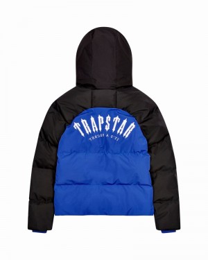 Blue / Black Trapstar Irongate Arch Puffer AW23 Men's Jackets | CVFIBJ-083