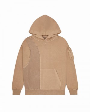 Coffee Trapstar Construct Hyperdrive Men's Hoodie | HMZOJQ-921