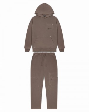 Coffee Trapstar Hyperdrive Rivet Men's Tracksuits | NIDOCY-305