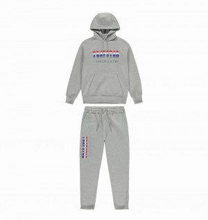 Grey Trapstar Chenille Decoded 2.0 Hoodie Men's Tracksuits | MASXJH-169