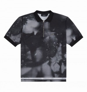 Grey Trapstar Irongate Polo Shirt Men's T Shirts | EMYJSZ-930