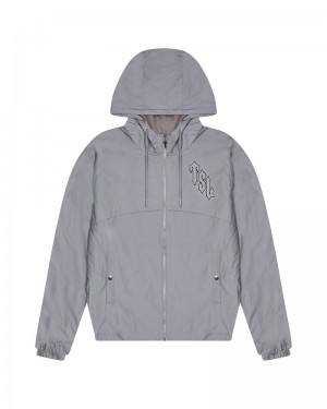 Grey Trapstar Shooters Men's Jackets | KHNIOA-245