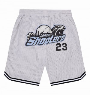 Grey / Blue Trapstar *PRE ORDER* Shooters SS23 Basketball Shorts Men's Sets | BSMOPW-943