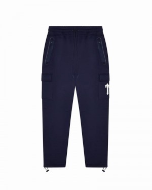 Navy Trapstar Irongate T Trap Fleece Men's Tracksuits | MZVDGC-394