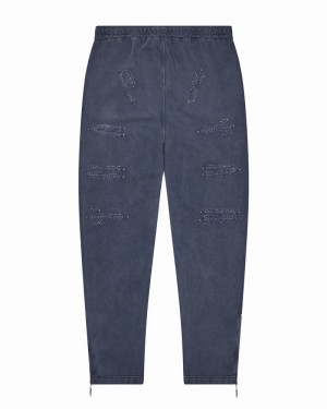 Navy Trapstar Patchwork Irongate Men's Pants | VTWNDX-964