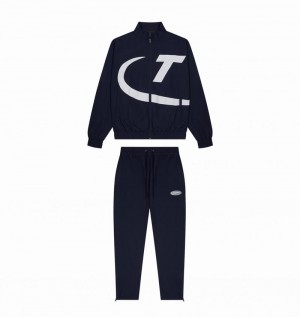 Navy / White Trapstar Hyper Shellsuit Men's Tracksuits | PHRZXA-745