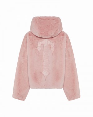 Pink Trapstar Irongate T Fur Coat Women's Jackets | PMJCOH-496