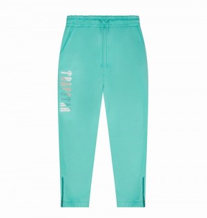 Turquoise Trapstar Chenille Decoded 2.0 Men's Tracksuits | XBRCYQ-253