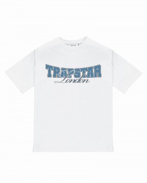 White Trapstar Drop Out Tee Men's T Shirts | UNEWSY-175