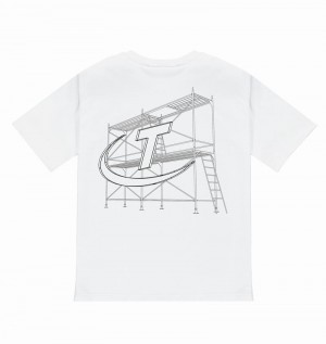 White Trapstar Hyperdrive DIY Tee Men's T Shirts | XLBYDG-125