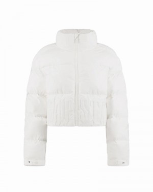 White Trapstar Irongate Embossed Puffer Women's Jackets | STGIWA-056