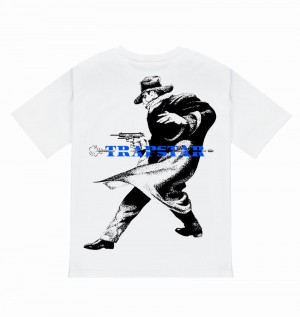 White Trapstar Last Stand Tee Men's T Shirts | ATSKEG-326