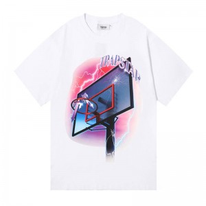 White Trapstar Never Miss Tee Men's T Shirts | CRQXND-258