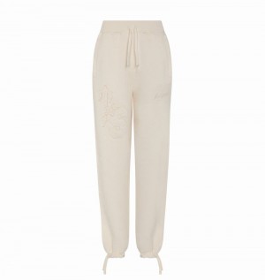 White Trapstar TS-Star Drawcord Hem Joggers Women's Tracksuits | YURQBC-524