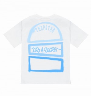 White Trapstar Writers Art of War Tee Men's T Shirts | LPSZNY-057