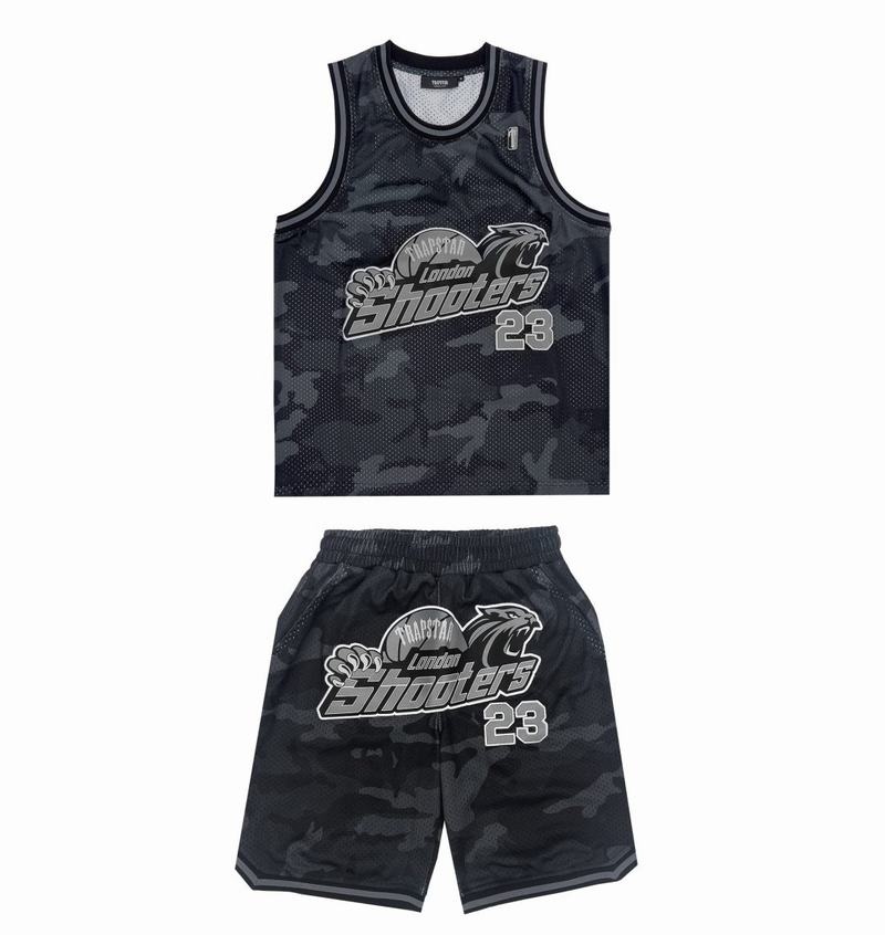 Black Camo Trapstar *PRE ORDER* Shooters SS23 Basketball Shorts Men's Sets | NBVLUD-479