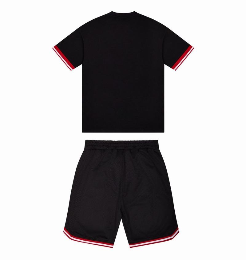 Black Trapstar Arch Mesh Shorts Men's Sets | SZKIED-264