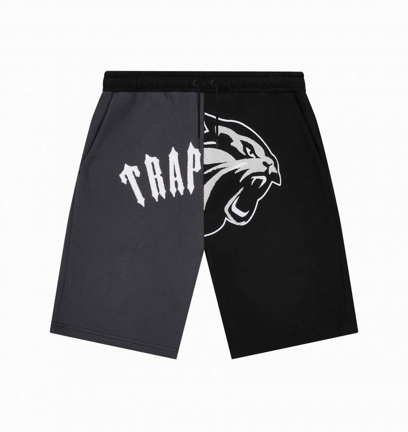 Black Trapstar Arch Shooters Shorts Men's Sets | SGCUJW-978