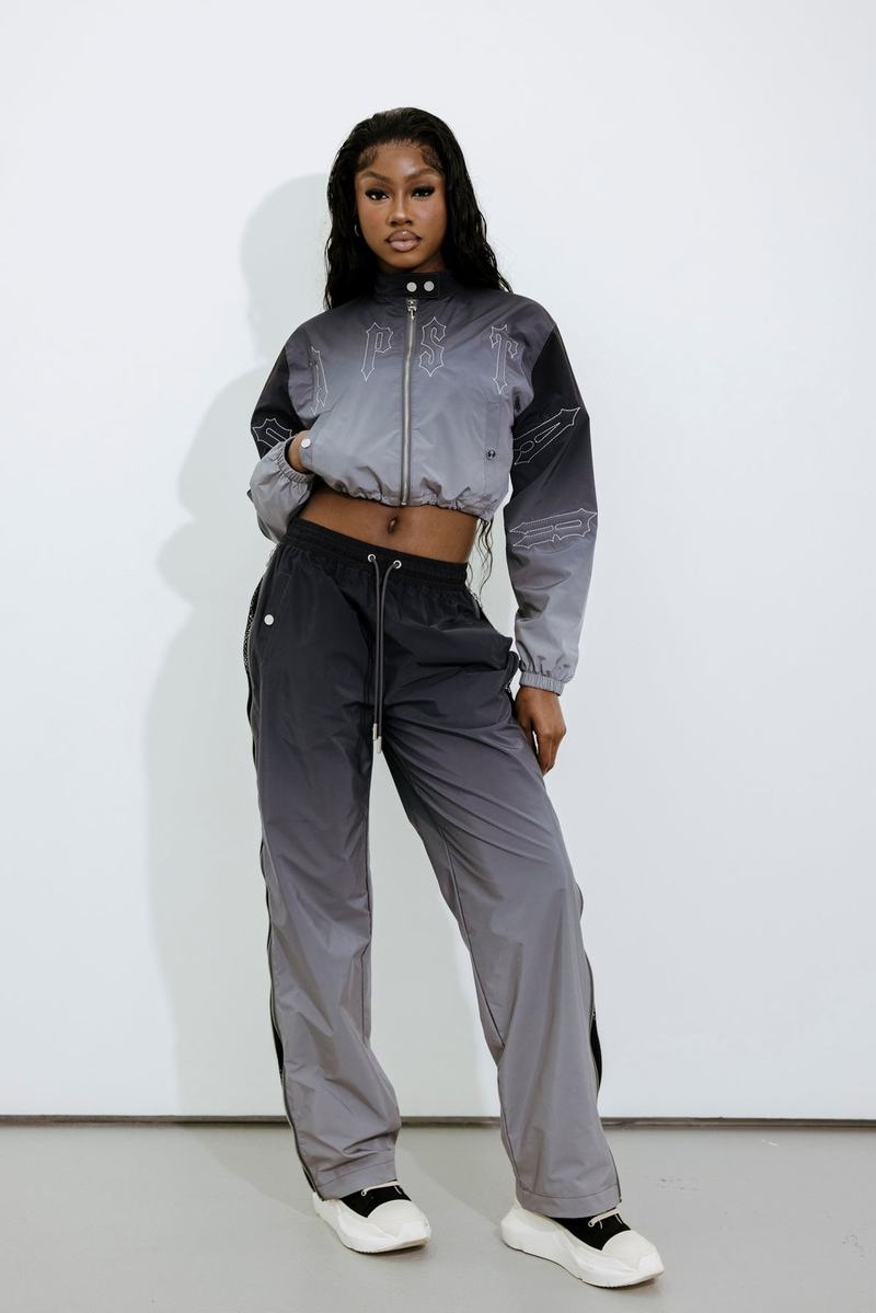 Black Trapstar Arch Windbreaker Women's Jackets | FDEPWI-780