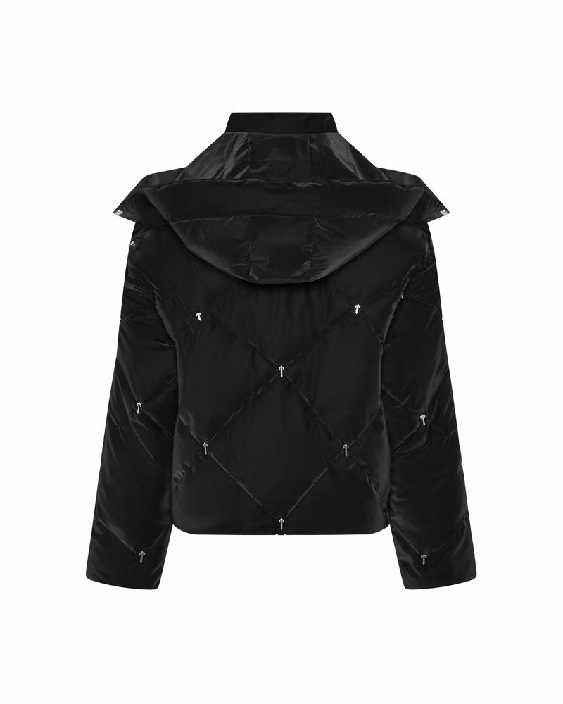 Black Trapstar Chesterfield Irongate T Puffer Women's Jackets | DNTWFL-674