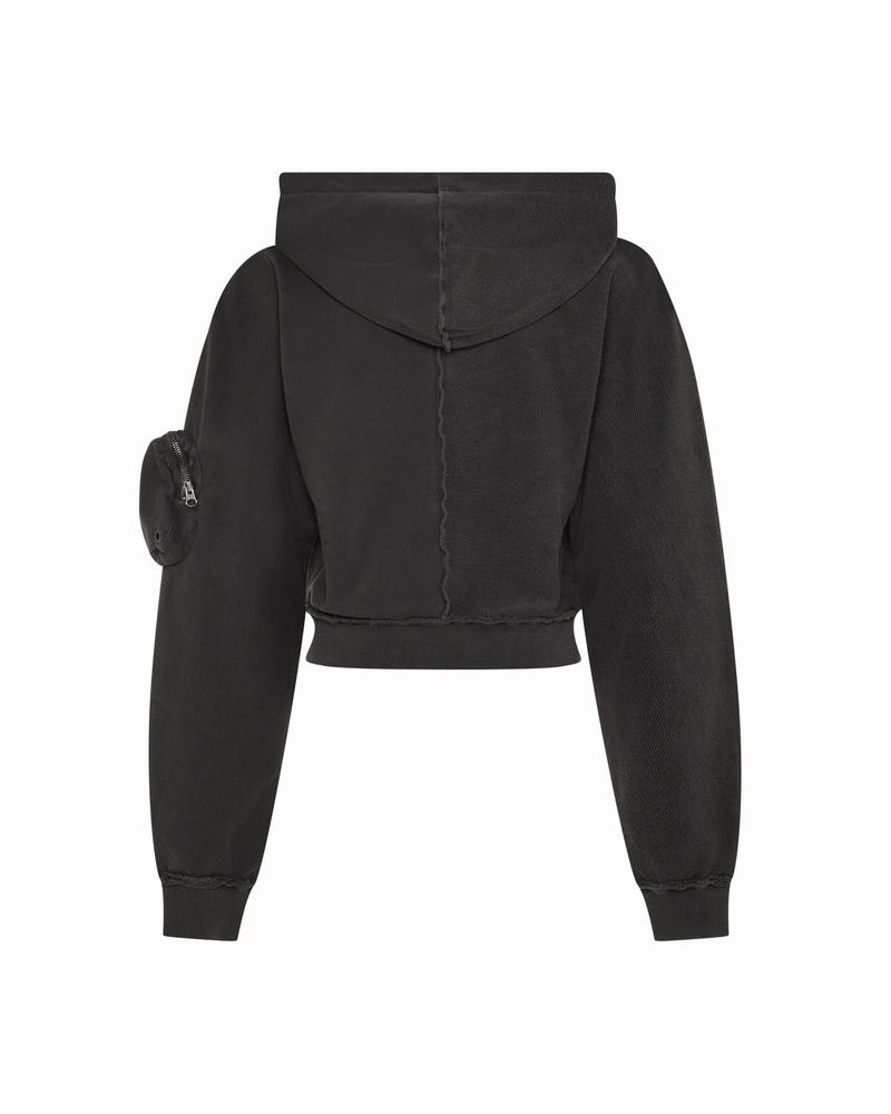 Black Trapstar Construct Batwing Hoodie Women's Tracksuits | RZPQAN-547