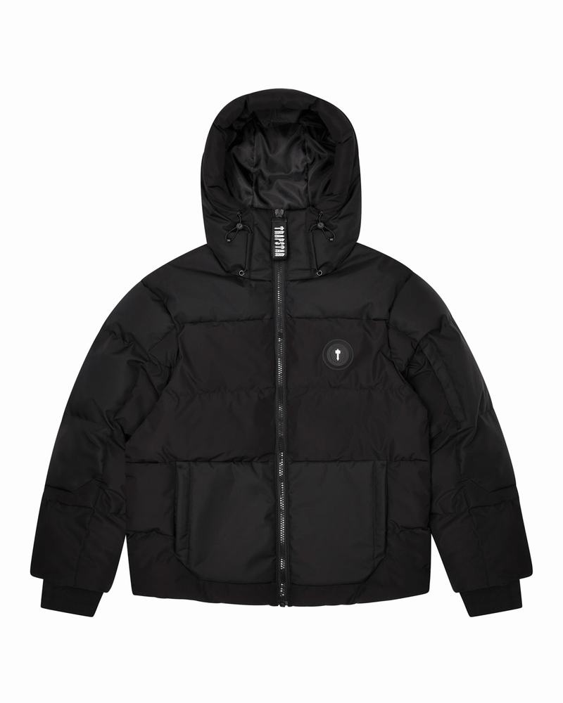 Black Trapstar Decoded AW23 Puffer Men\'s Jackets | XJWSEA-517